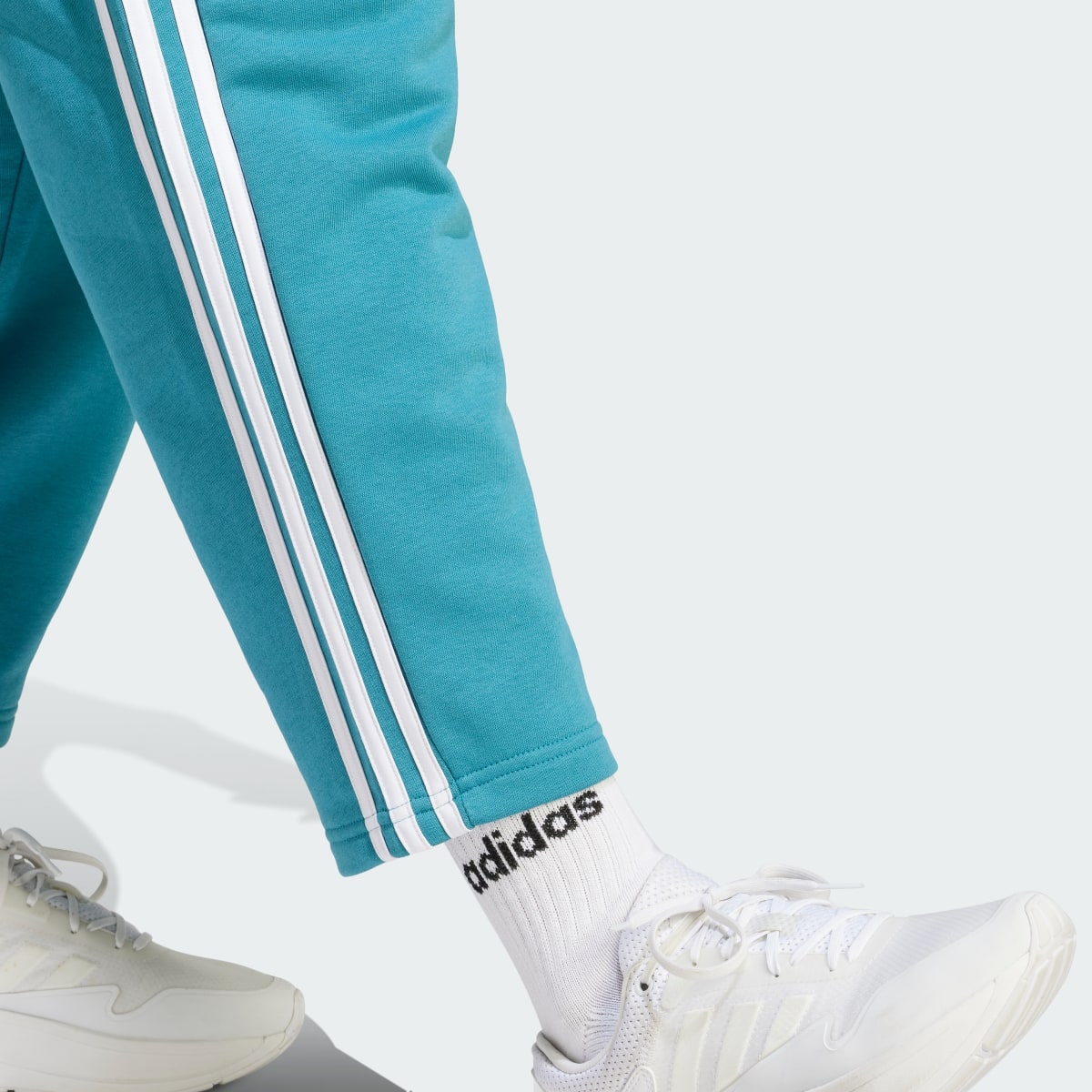 Adidas Essentials 3-Stripes Open Hem Fleece Pants. 6