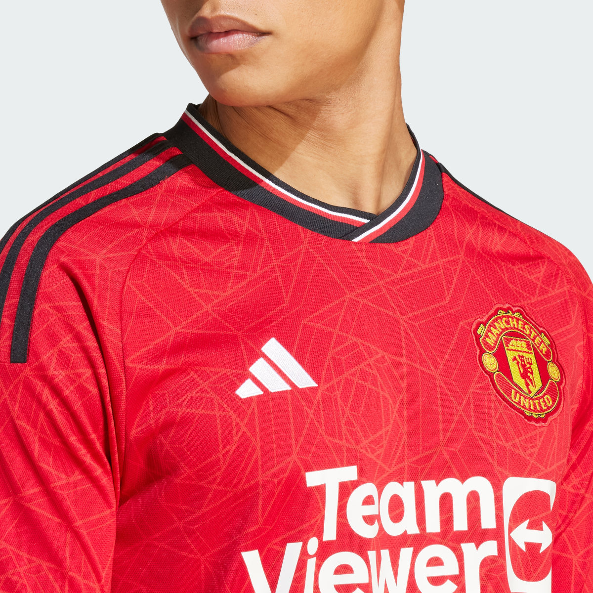 Adidas Camisola Principal de Manga Comprida 23/24 do Manchester United. 8