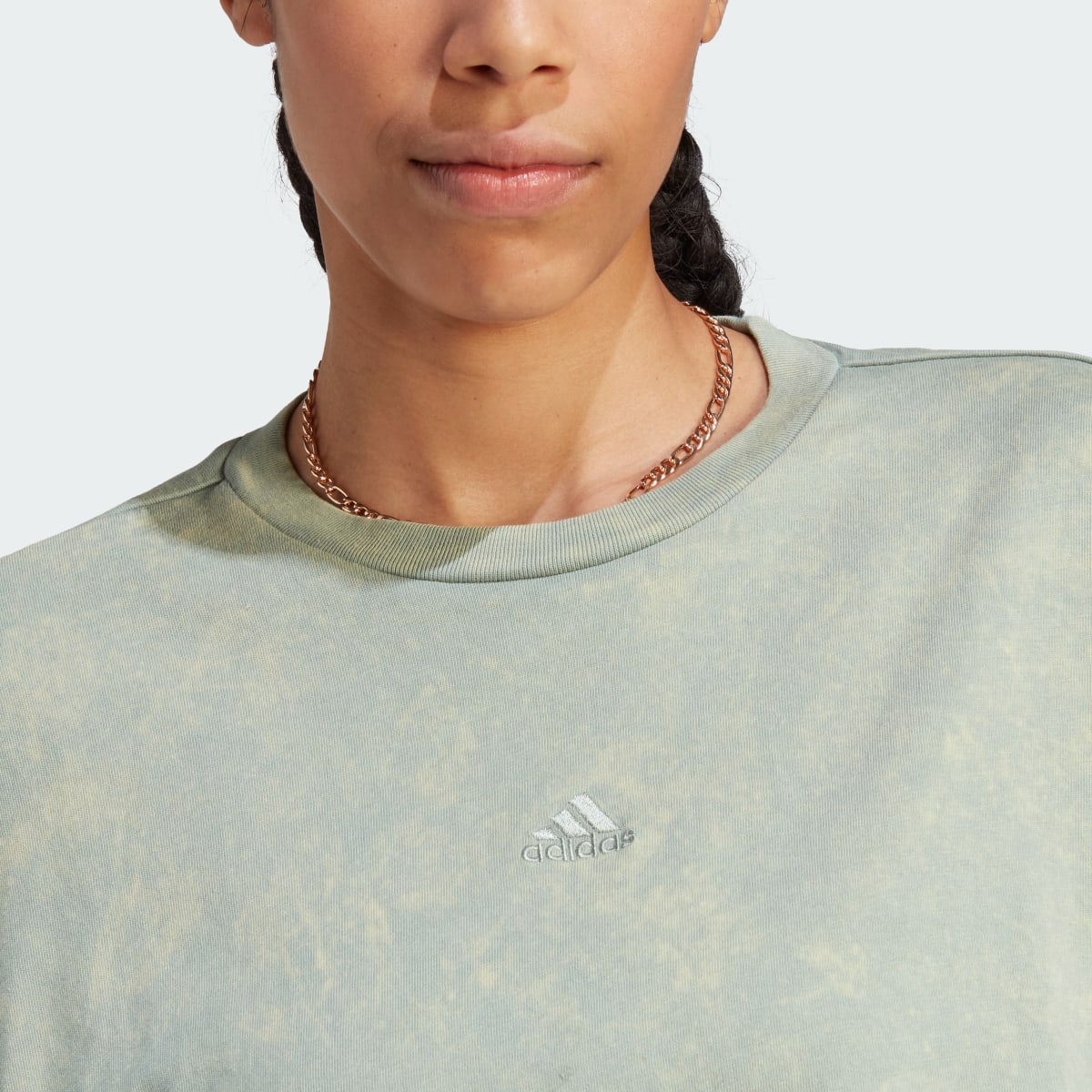 Adidas ALL SZN Fleece Washed T-Shirt. 6