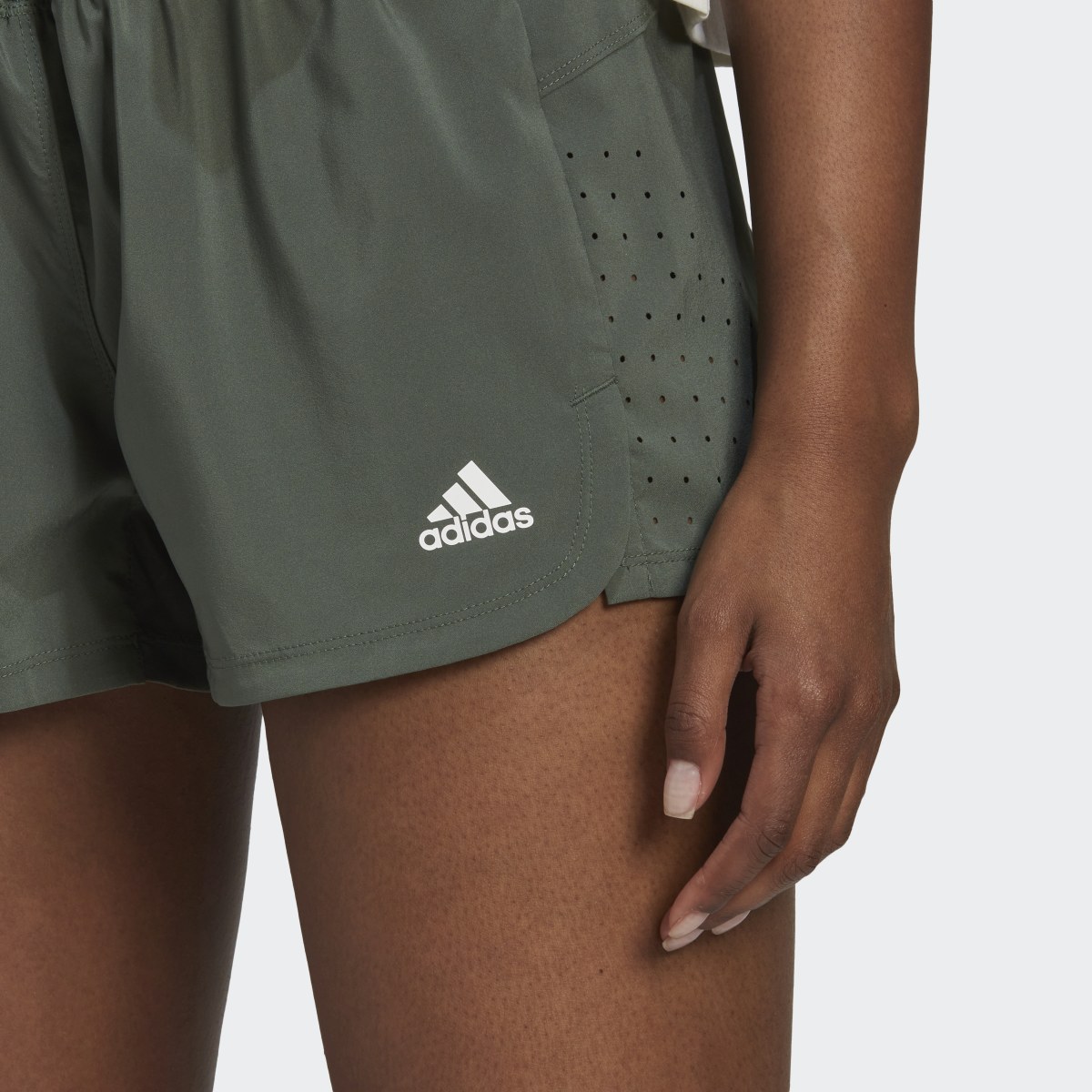 Adidas Perforated Pacer Shorts. 5