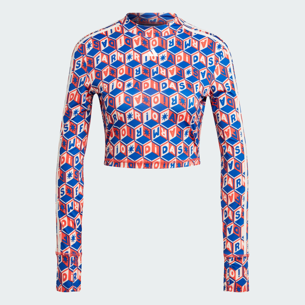 Adidas x FARM Rio Crop Long Sleeve Shirt. 5