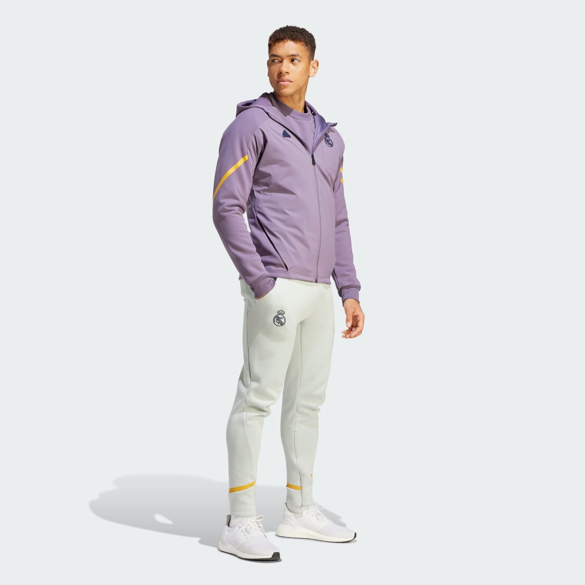 Adidas Bluza z kapturem Real Madrid Designed for Gameday Full-Zip. 4
