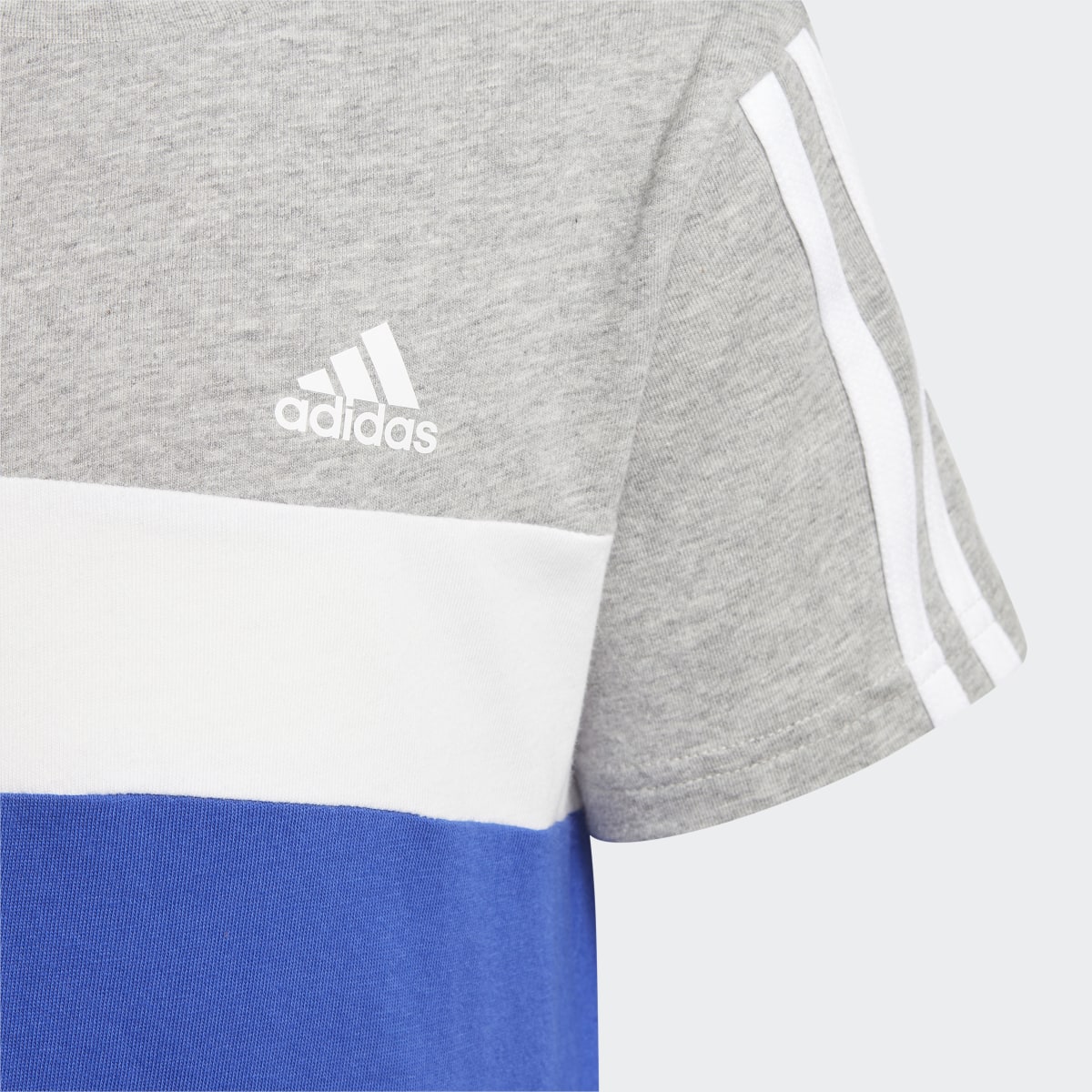 Adidas T-shirt de Algodão 3-Stripes Tiberio — Criança. 5