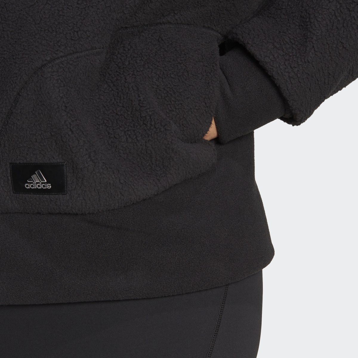 Adidas Holidayz Sherpa Jacket (Plus Size). 8