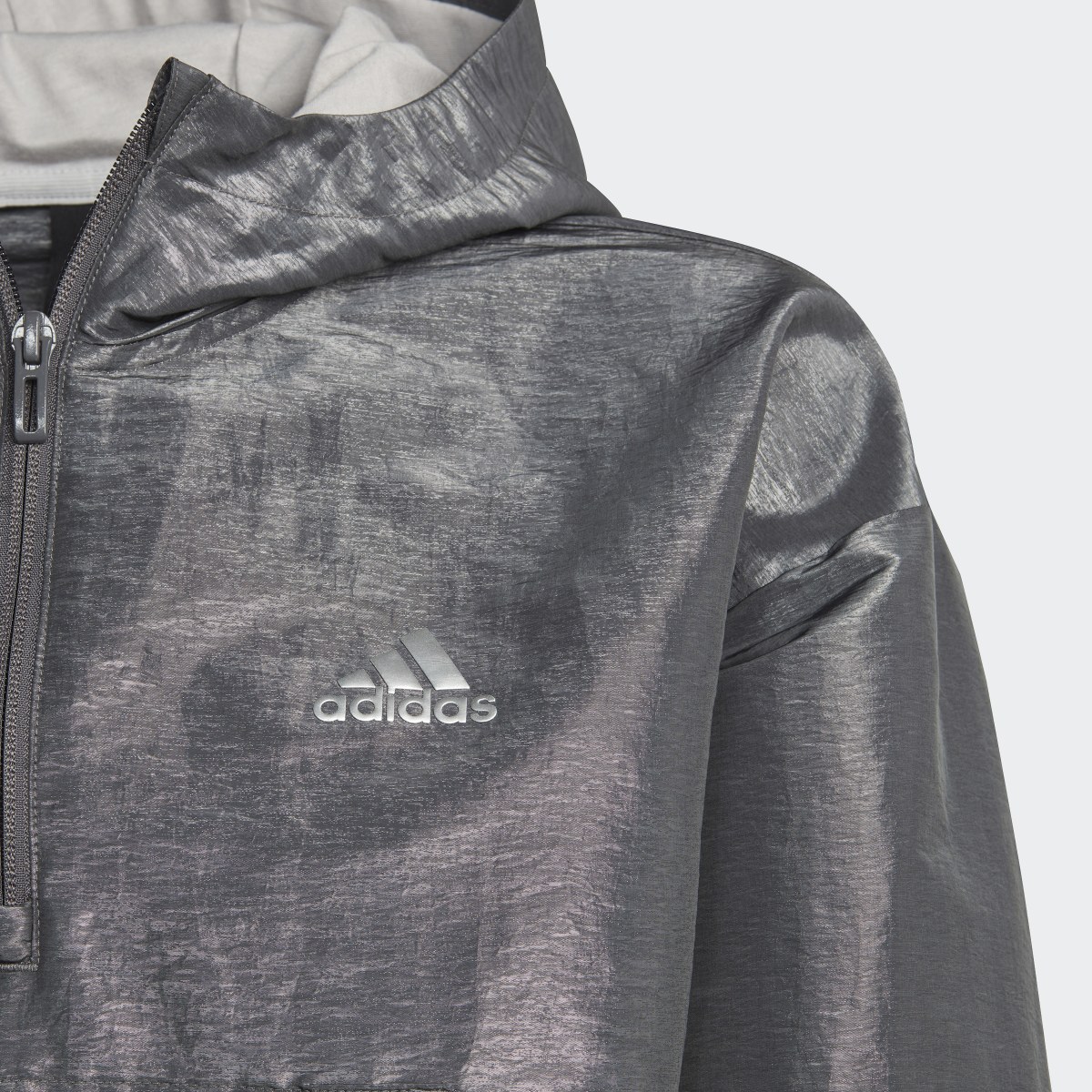 Adidas Veste de survêtement à capuche et demi-zip en toile ample Dance. 4