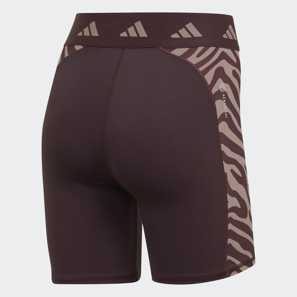 Adidas Hyperglam Techfit Zebra High-Waisted Short Leggings. 5