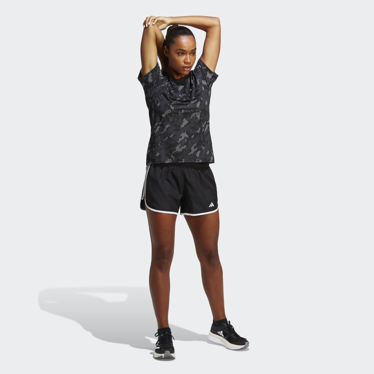 Adidas Own the Run Camo Running T-Shirt. 4