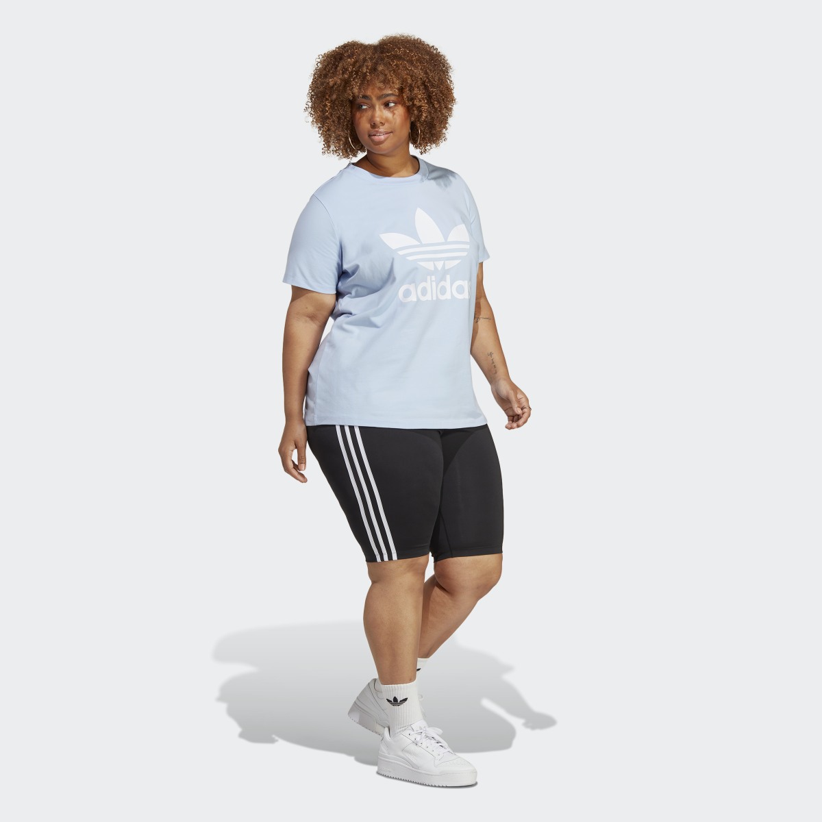 Adidas Adicolor Classics Trefoil Tee (Plus Size). 4