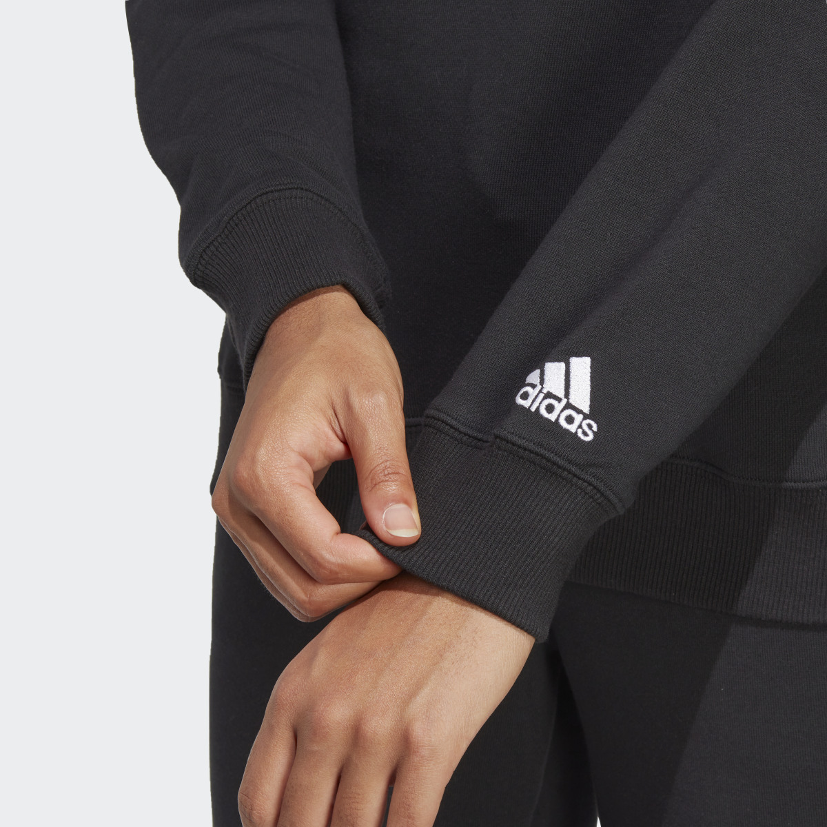 Adidas Essentials Linear French Terry Sweatshirt. 7
