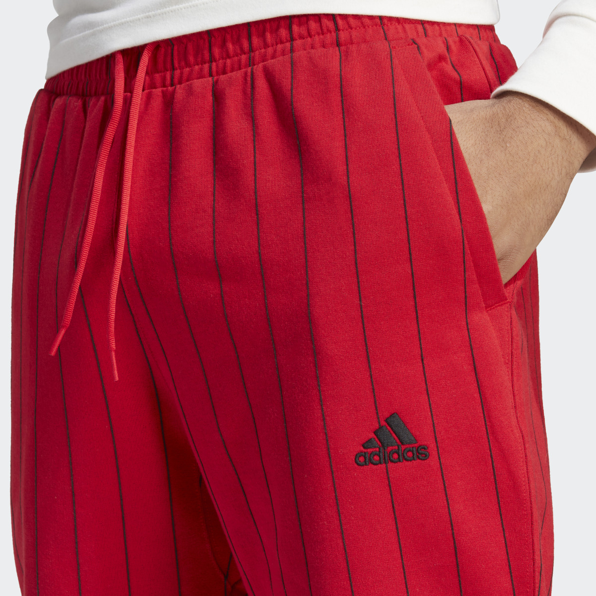 Adidas Pinstripe Fleece Pants. 5