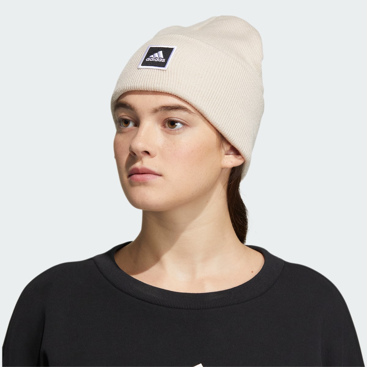 Adidas Wide-Cuff Fold Beanie. 4