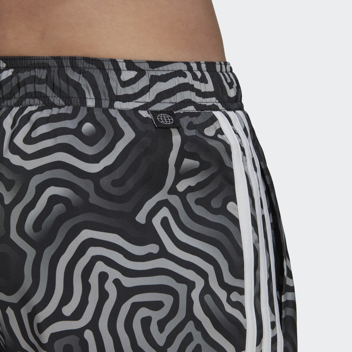 Adidas Very Short Length Color Maze CLX Swim Shorts. 6