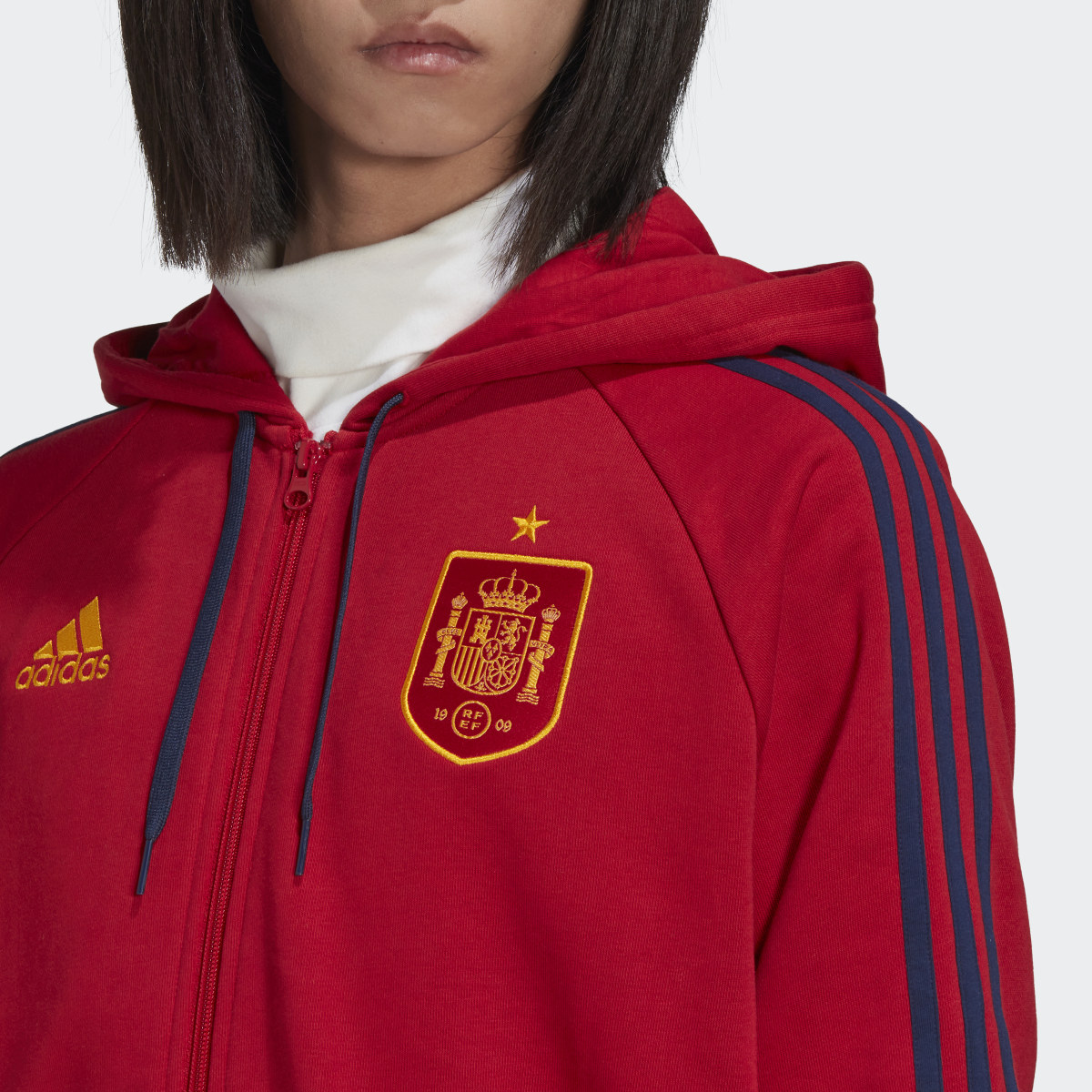 Adidas Spain 3-Stripes Full-Zip Hoodie. 6