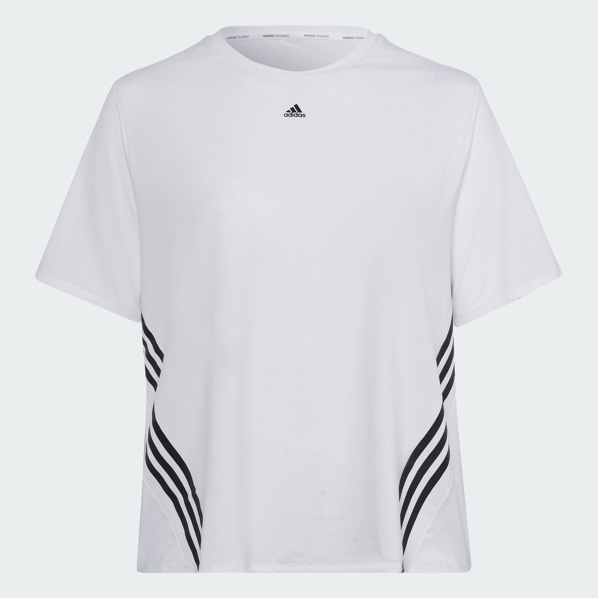 Adidas Train Icons 3-Stripes T-Shirt (Plus Size). 5