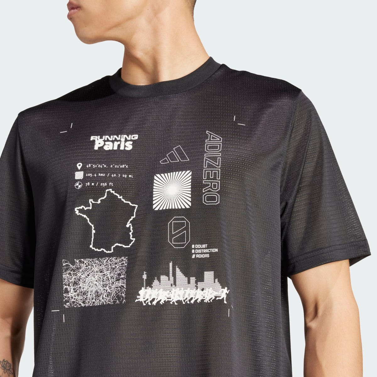 Adidas T-shirt graphique Running Adizero City Series. 7