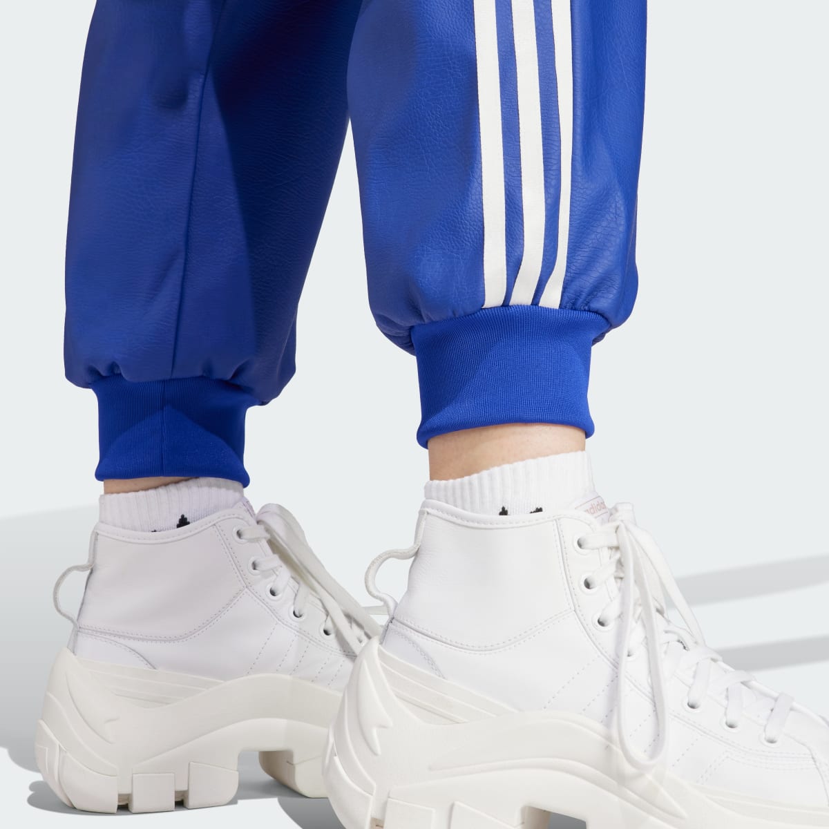 Adidas Faux Leather SST Track Pants. 6