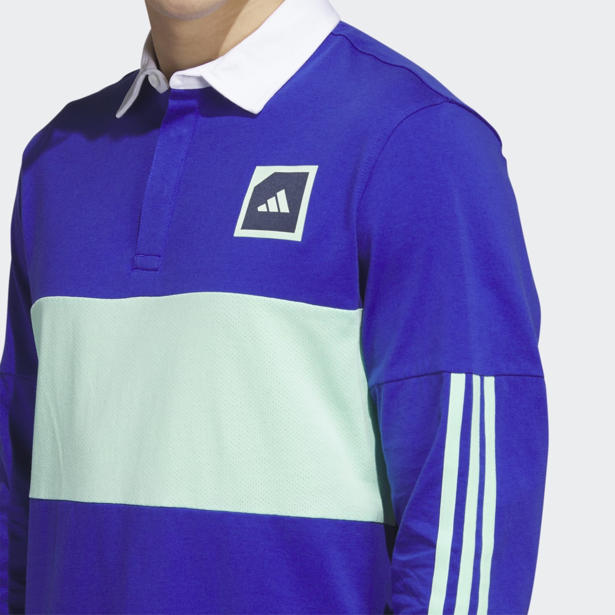 Adidas Adicross Long Sleeve Golf Polo Shirt. 8