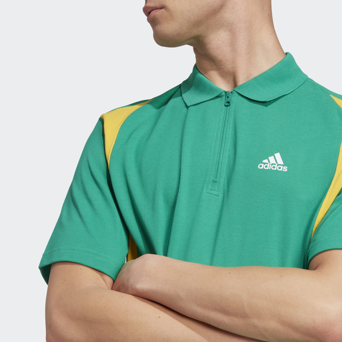Adidas Colourblock Polo Shirt Tee. 6