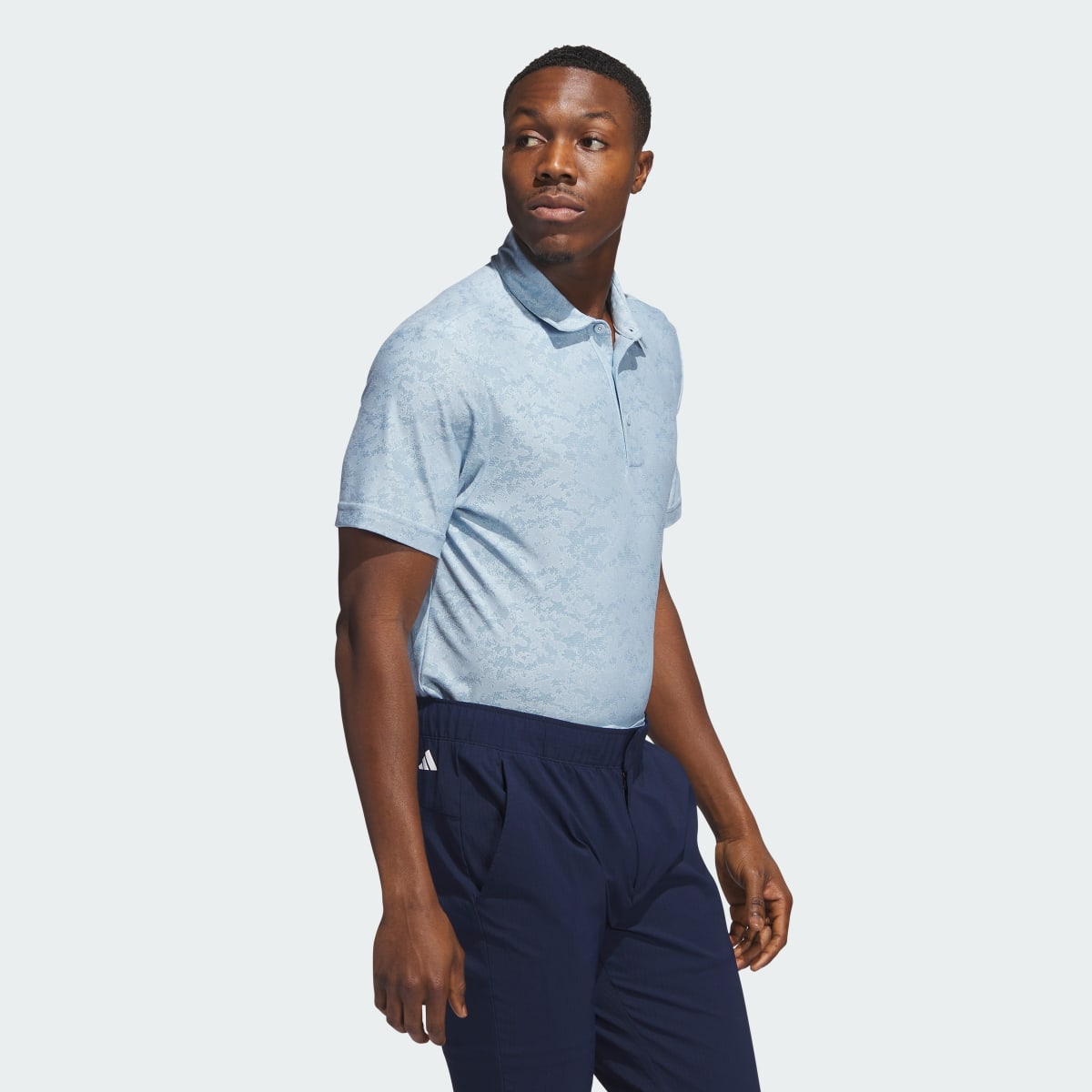 Adidas Playera Polo de Golf Jacquard Texturizada. 4