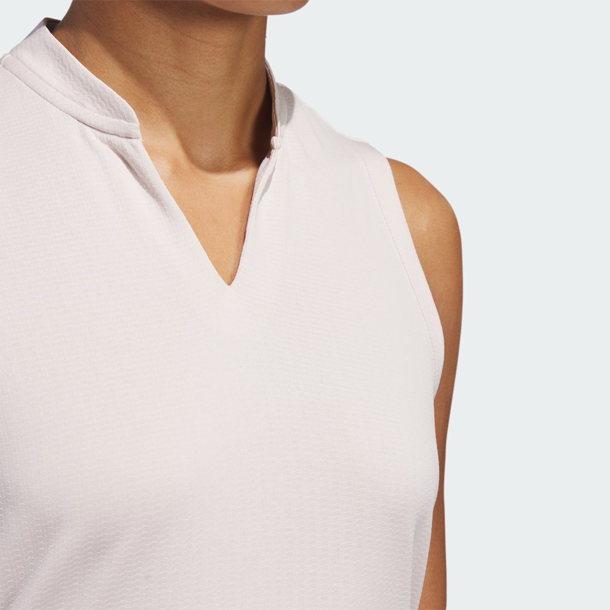 Adidas Ultimate365 Textured Sleeveless Polo Shirt. 6