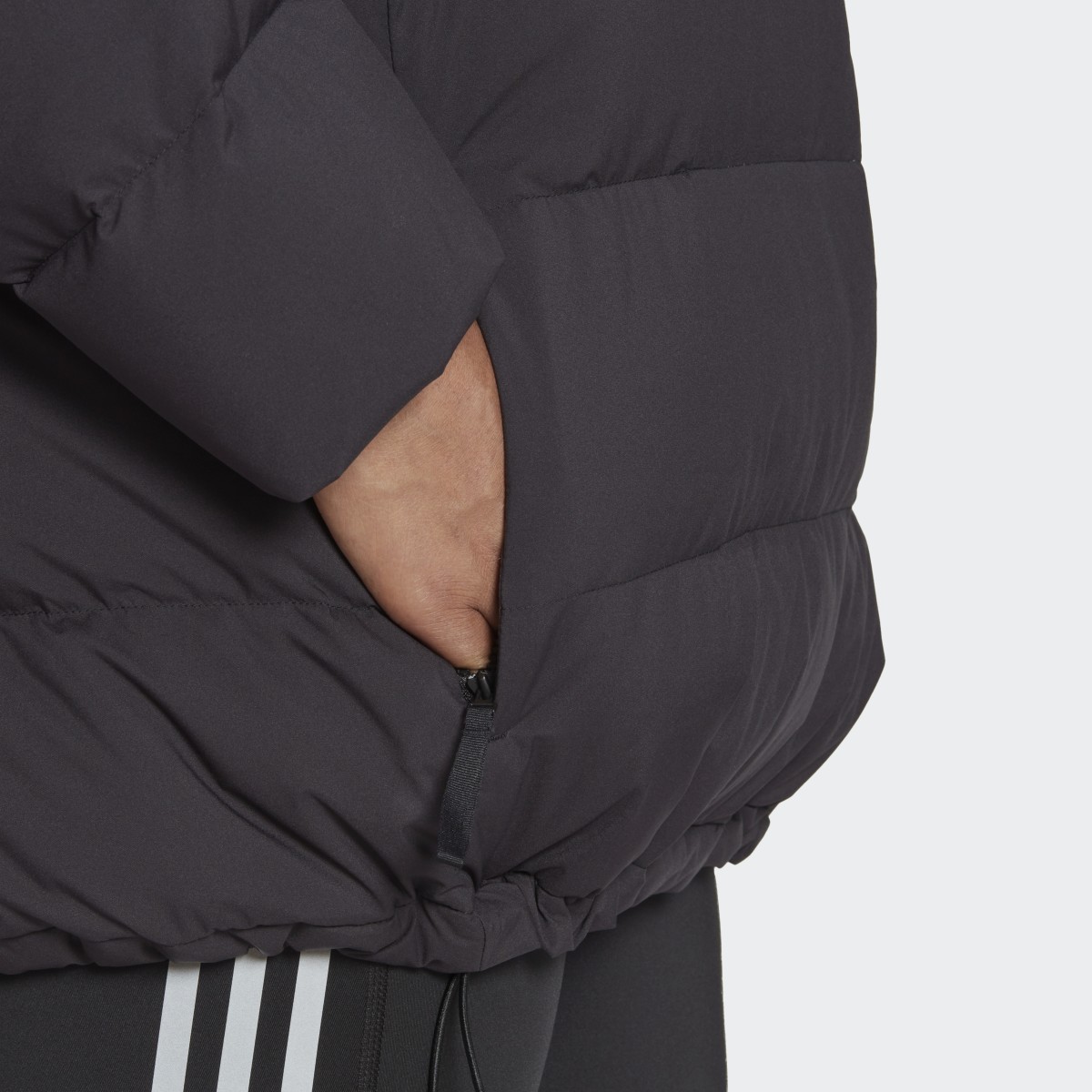 Adidas Chaqueta de plumón con capucha Helionic (Tallas grandes. 10