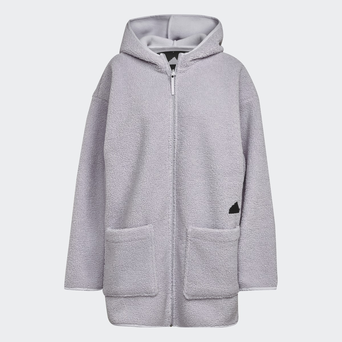 Adidas Polar Fleece Long Hooded Track Top. 6