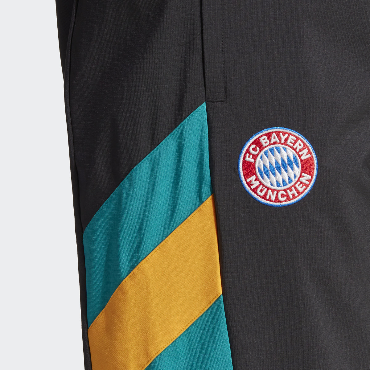 Adidas FC Bayern Icon Woven Tracksuit Bottoms. 5