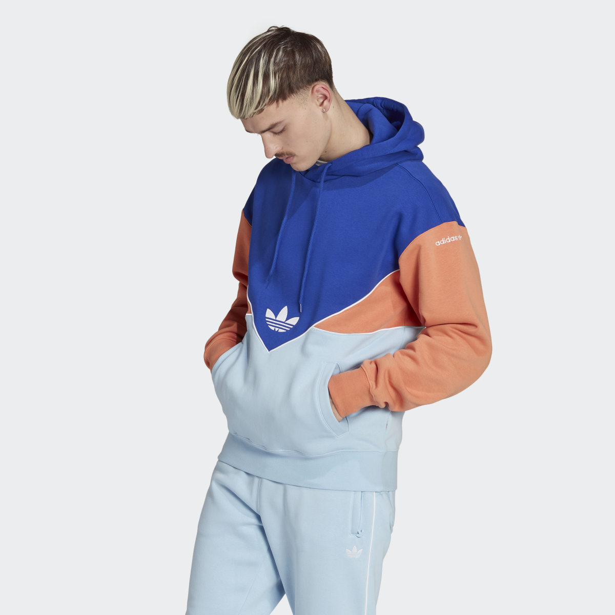 Adidas blue and orange hoodie 2025