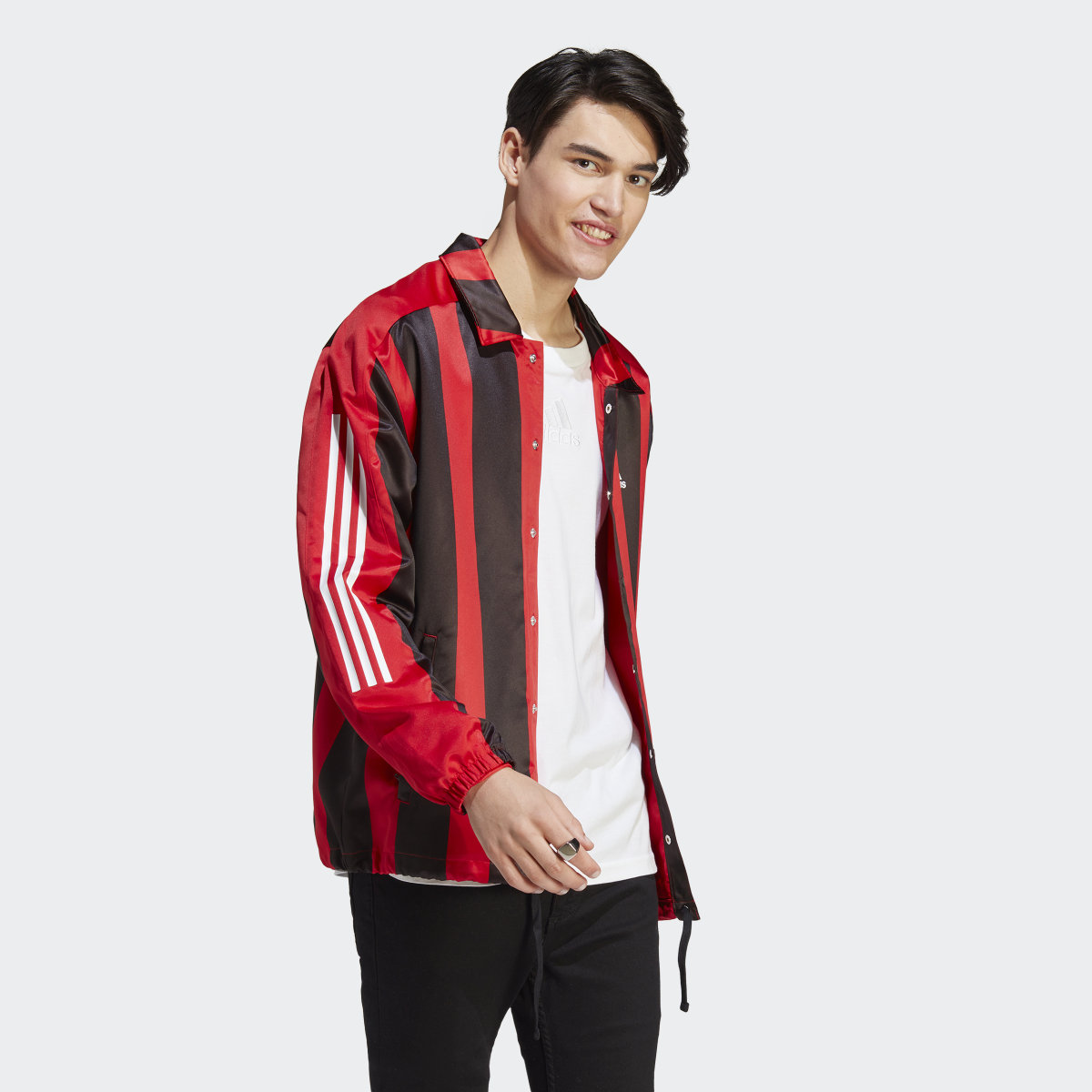 Adidas Satin Coaches Jacket. 4