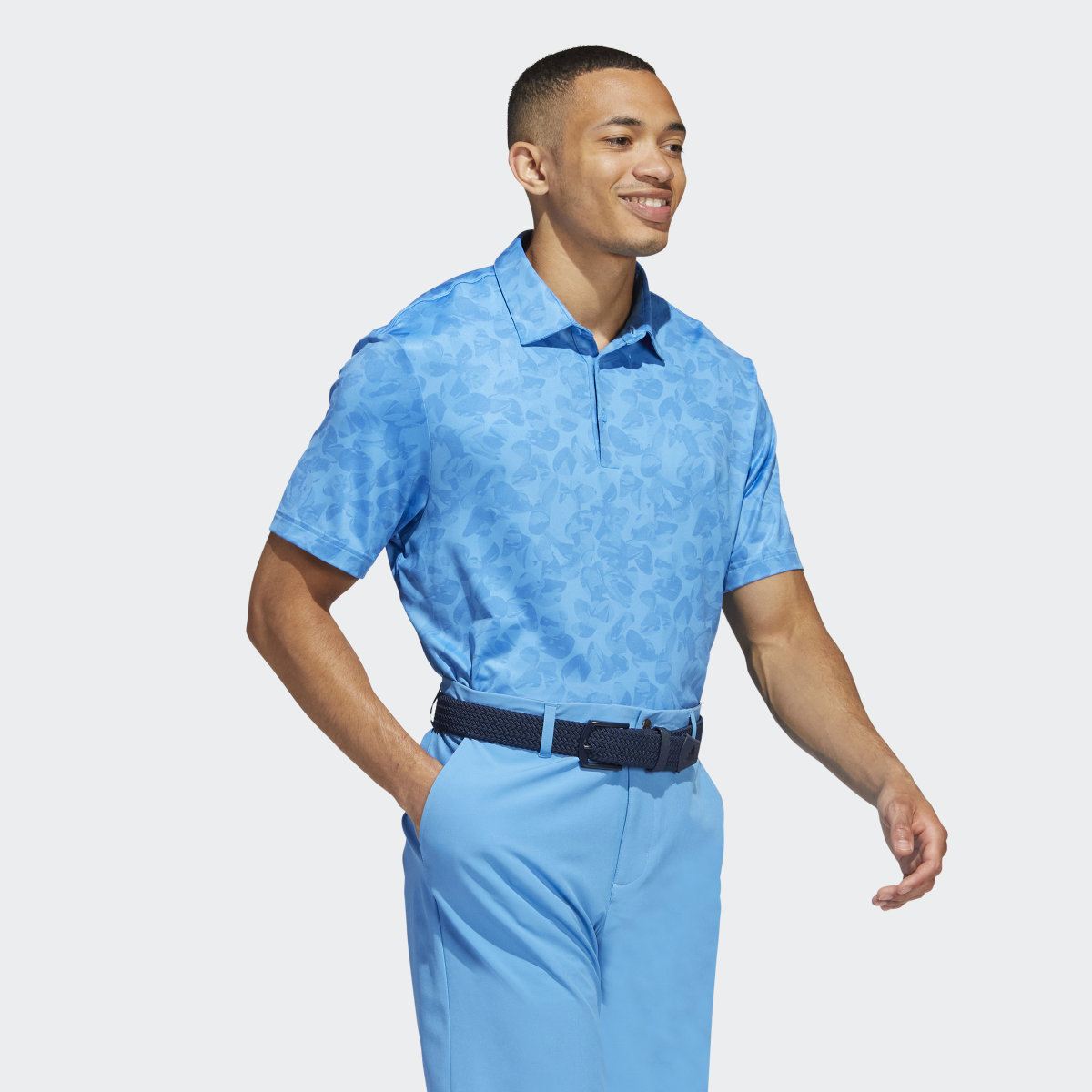 Adidas Prisma-Print Golf Polo Shirt. 4