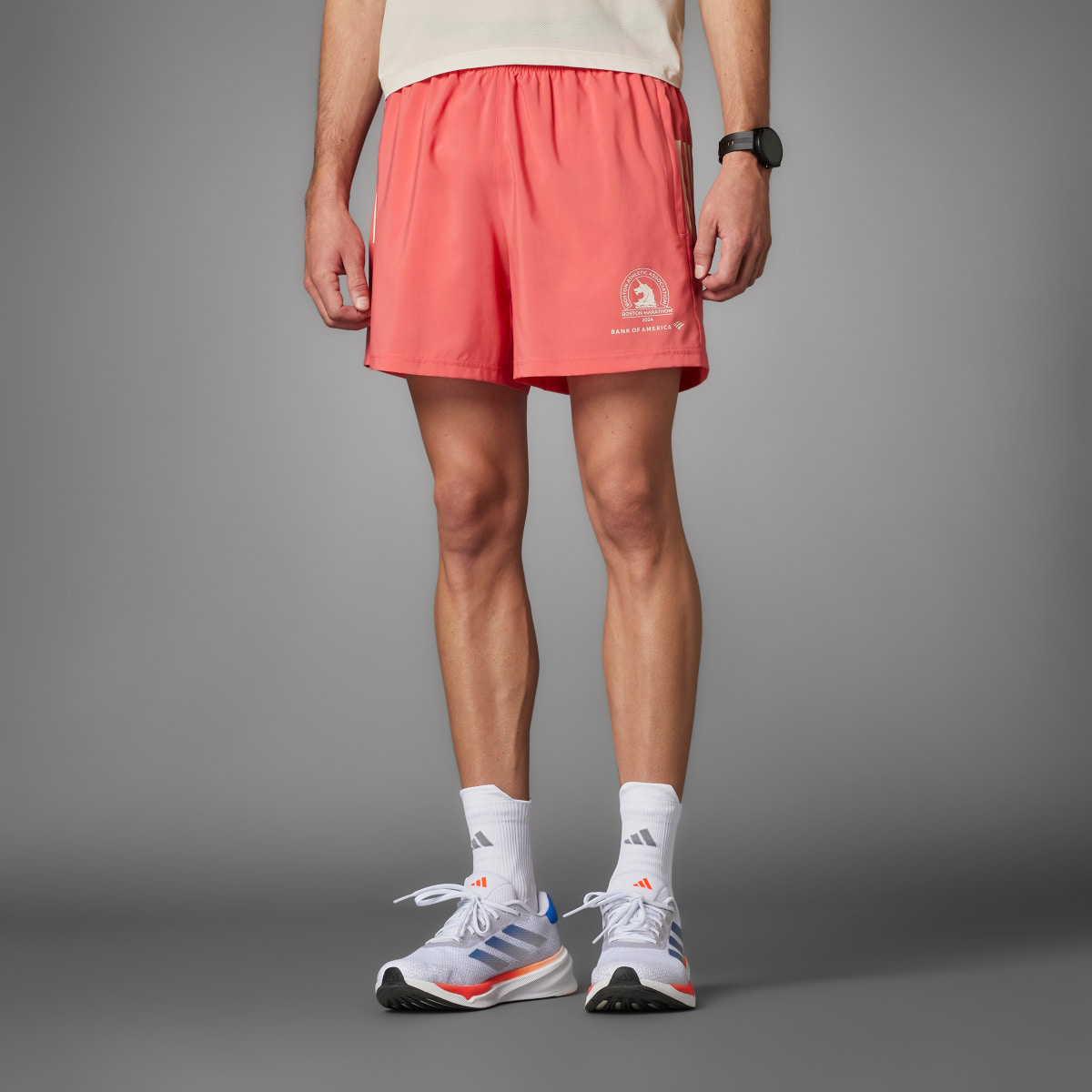 Adidas Boston Marathon 2024 Own the Run 5" Shorts. 9