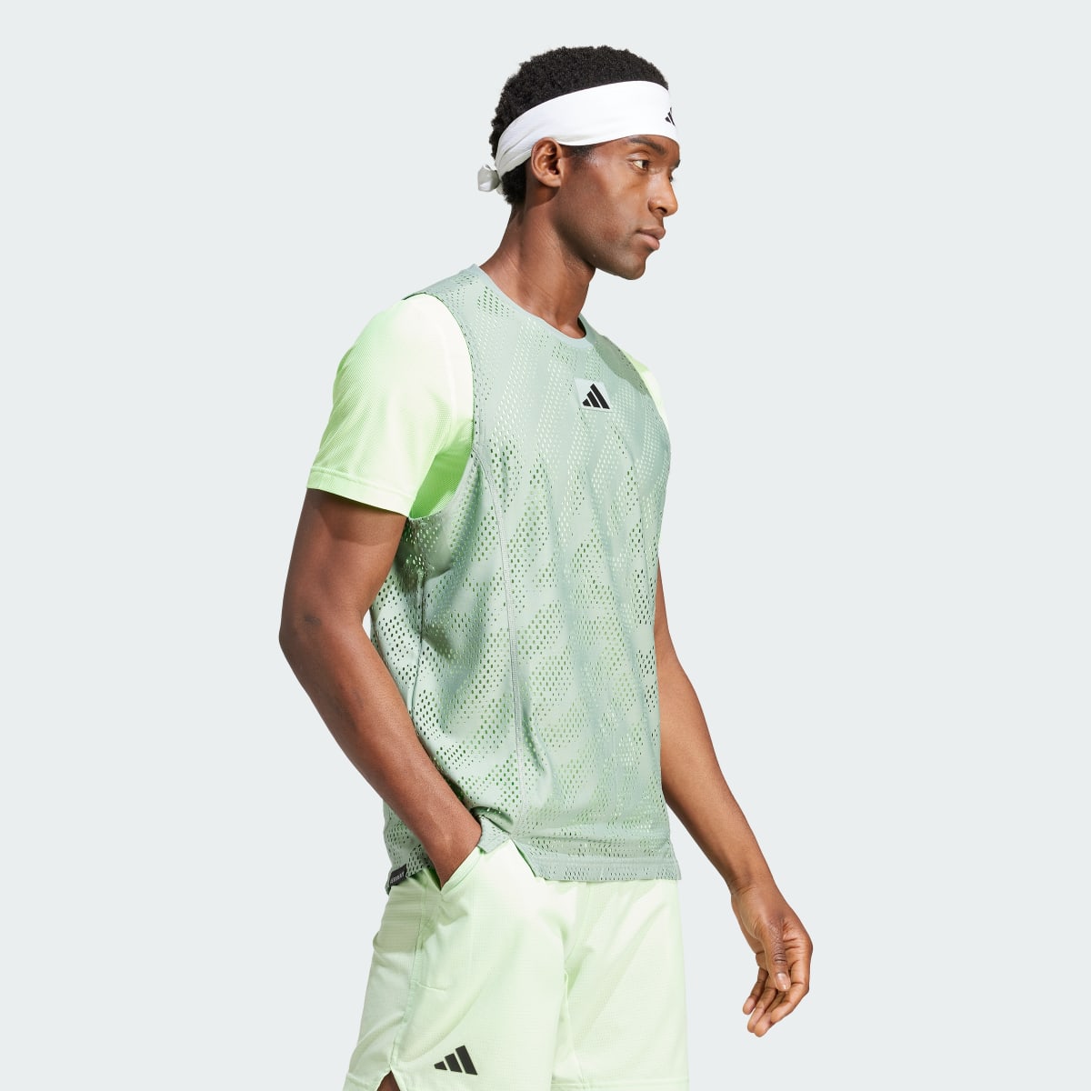 Adidas T-shirt da tennis Pro Layering. 4