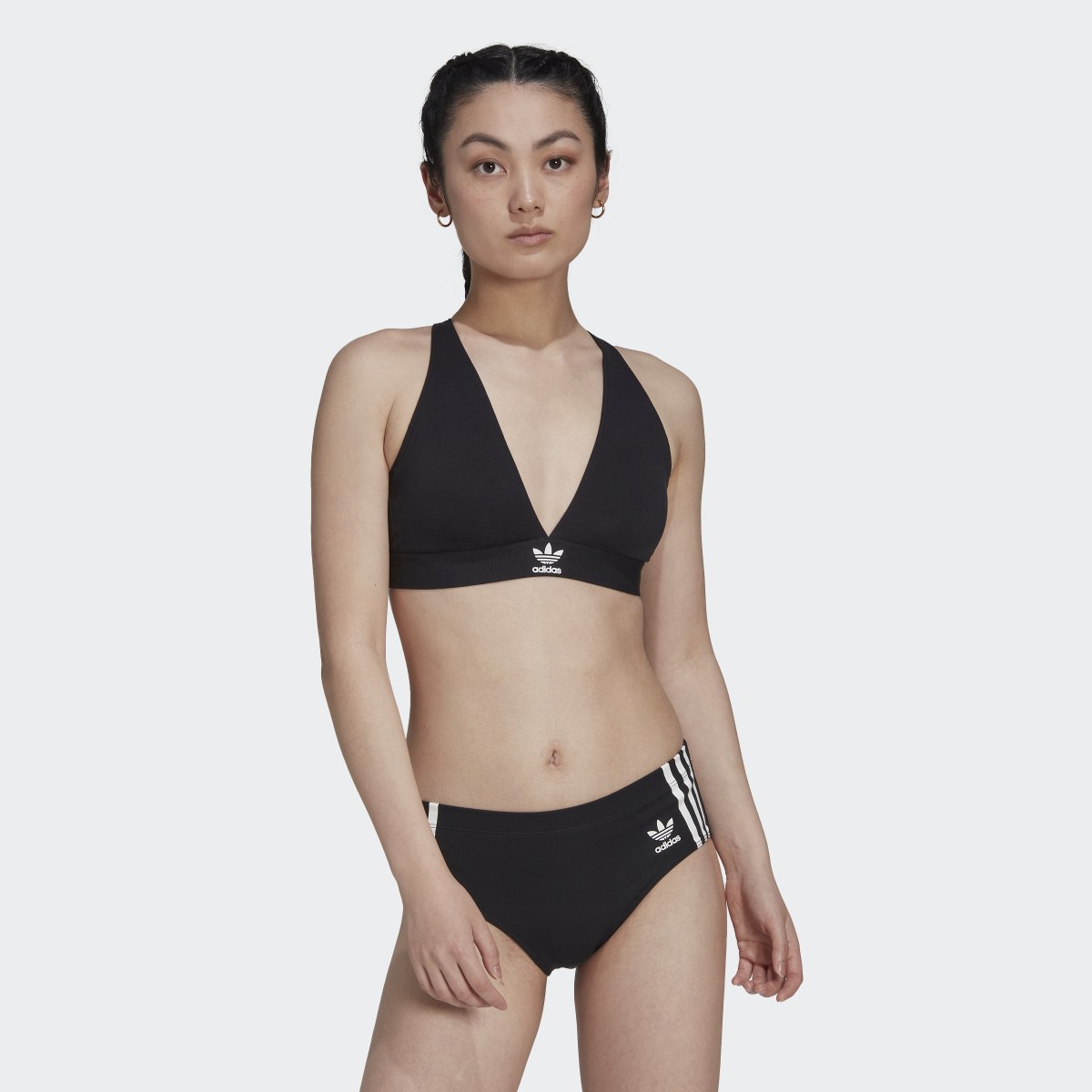 Adidas Adicolor Comfort Flex Cotton Unlined Triangle Bra - GB1179