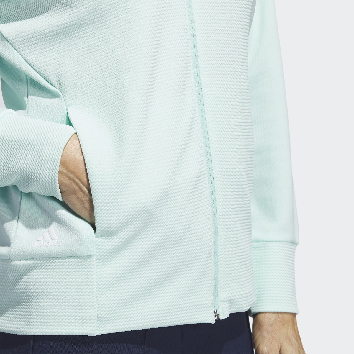 Adidas Textured Full-Zip Golf Jacket. 7