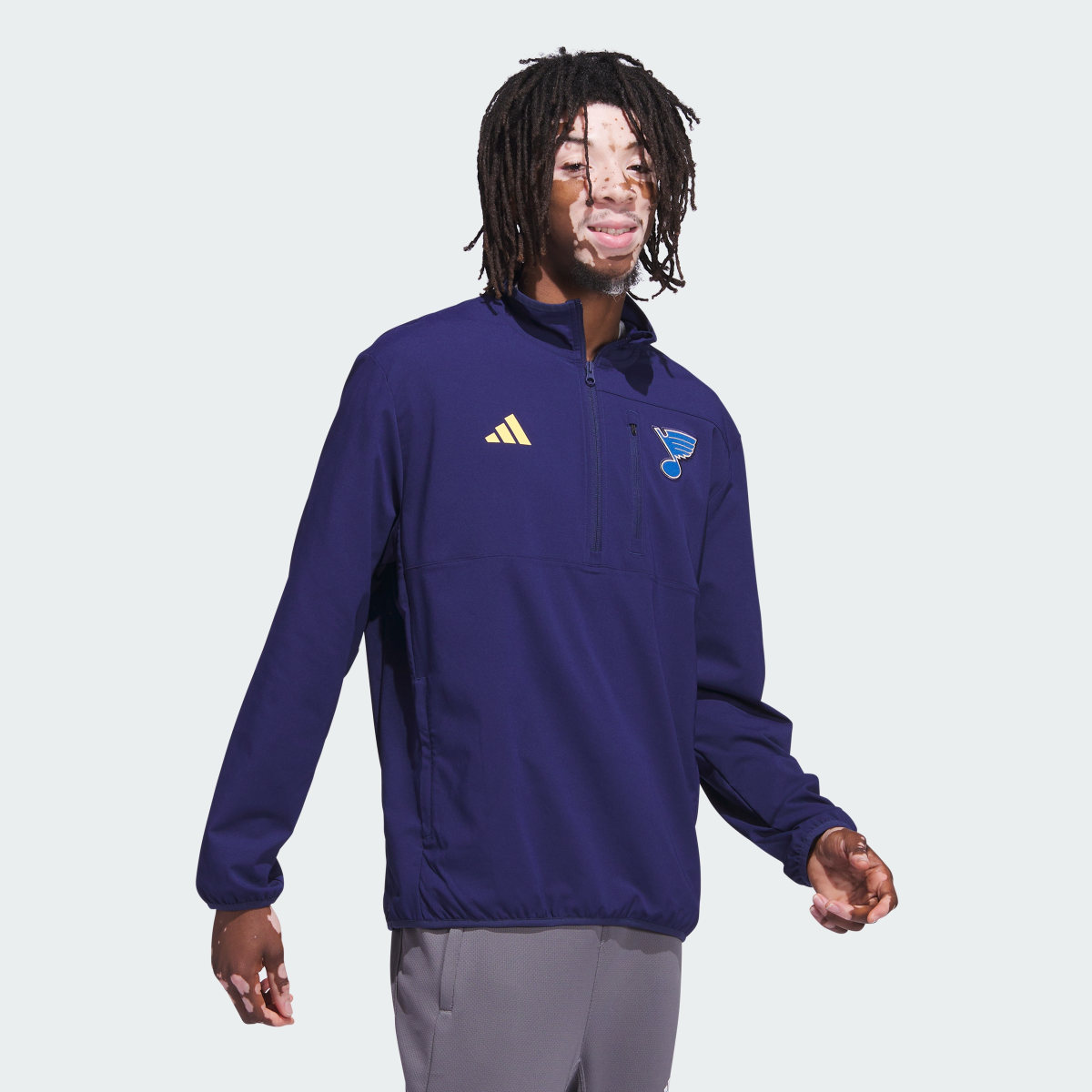 Adidas Blues Fleece Top. 4