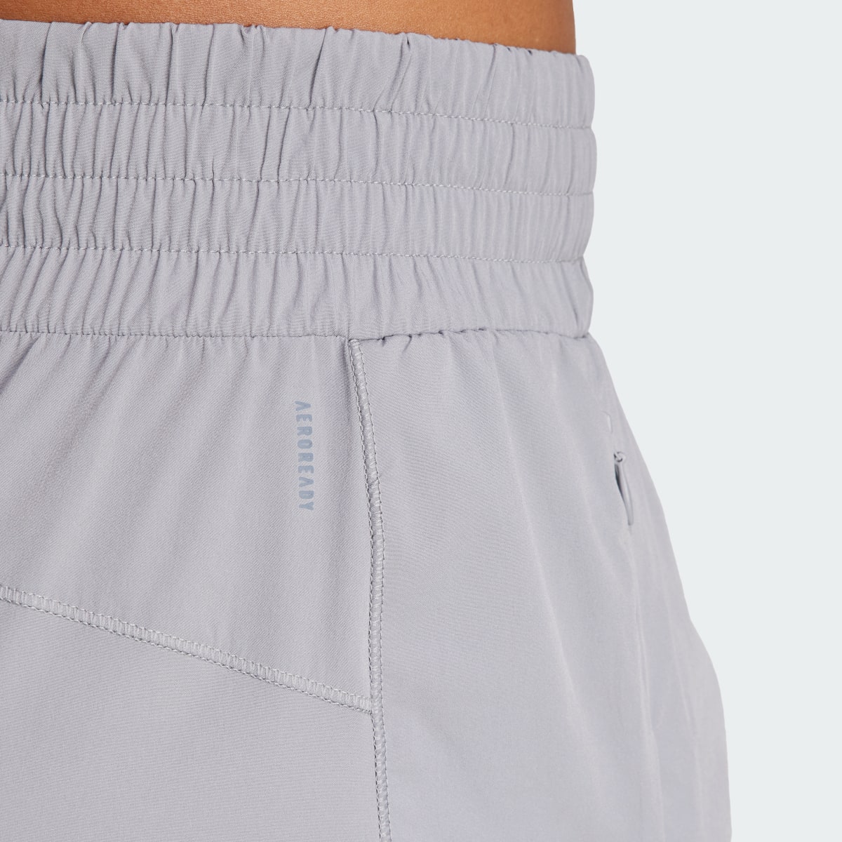 Adidas Pacer Stretch-Woven Zipper Pocket Lux Shorts. 5
