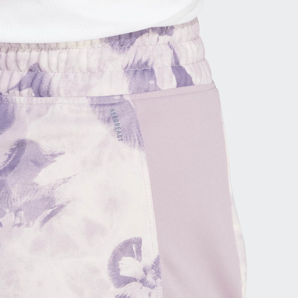 Adidas Pacer Essentials AOP Flower Tie-Dye Knit Shorts. 5