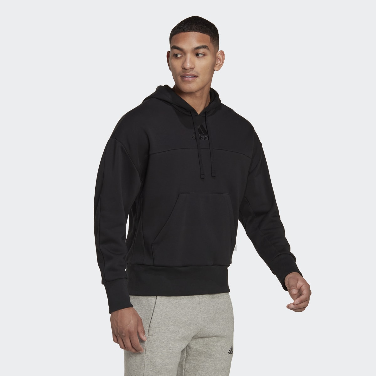 Adidas Studio Lounge Fleece Hoodie. 4