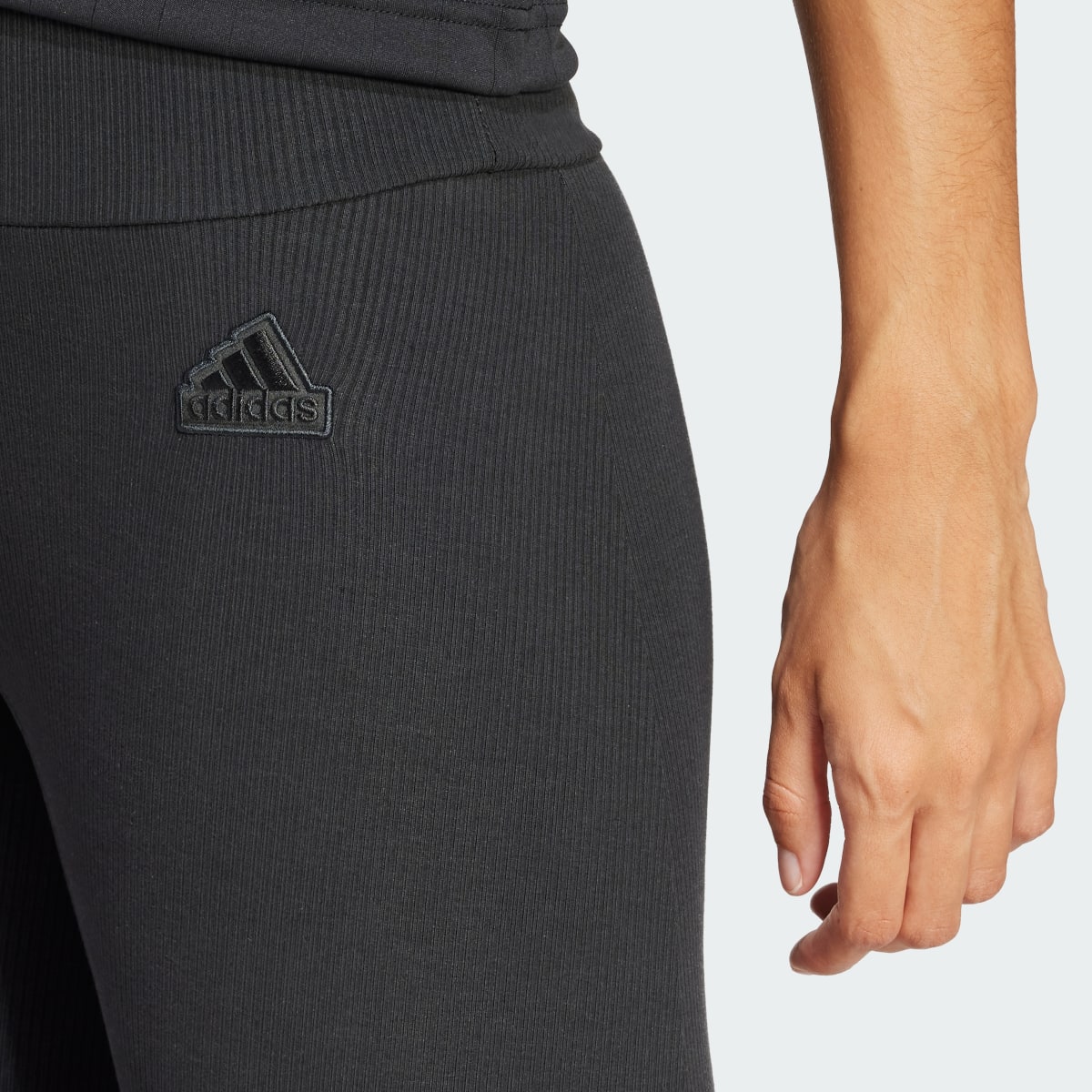 Adidas Lounge Ribbed High-Waist 7/8 Leggings. 5