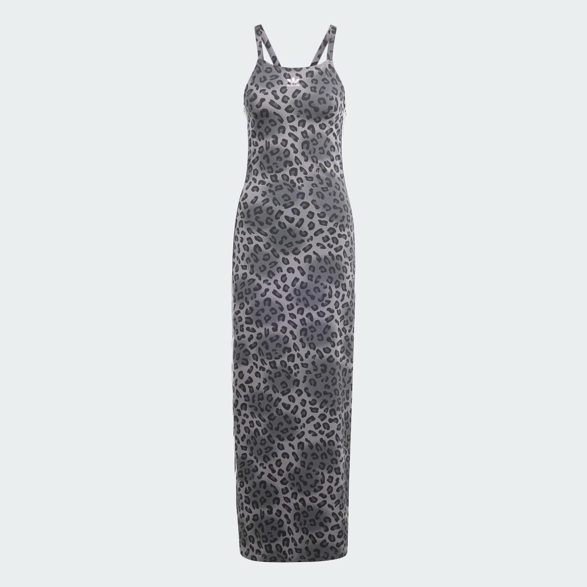 Adidas Originals Leopard Luxe 3-Stripes Maxi Dress. 5