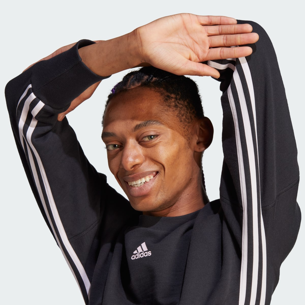 Adidas Dance 3-Stripes Corset-Inspired Sweatshirt. 5