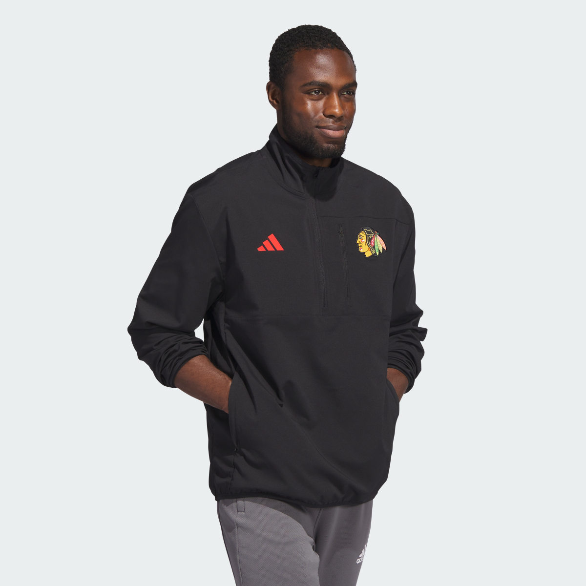 Adidas Blackhawks Fleece Top. 4