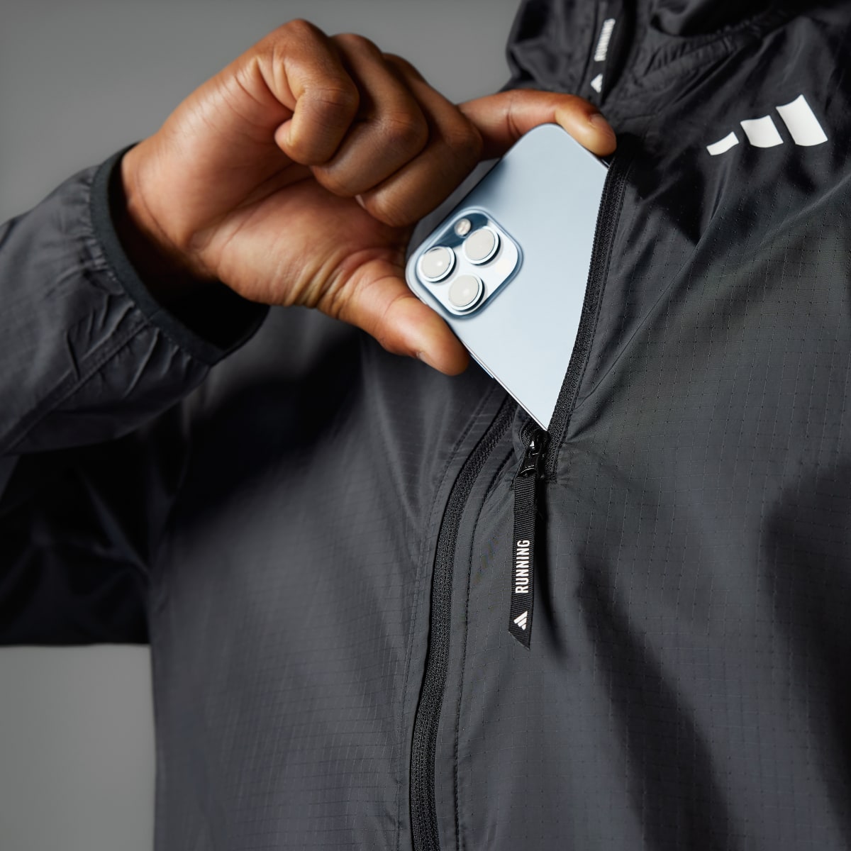 Adidas Own the Run 3-Stripes Jacket. 5