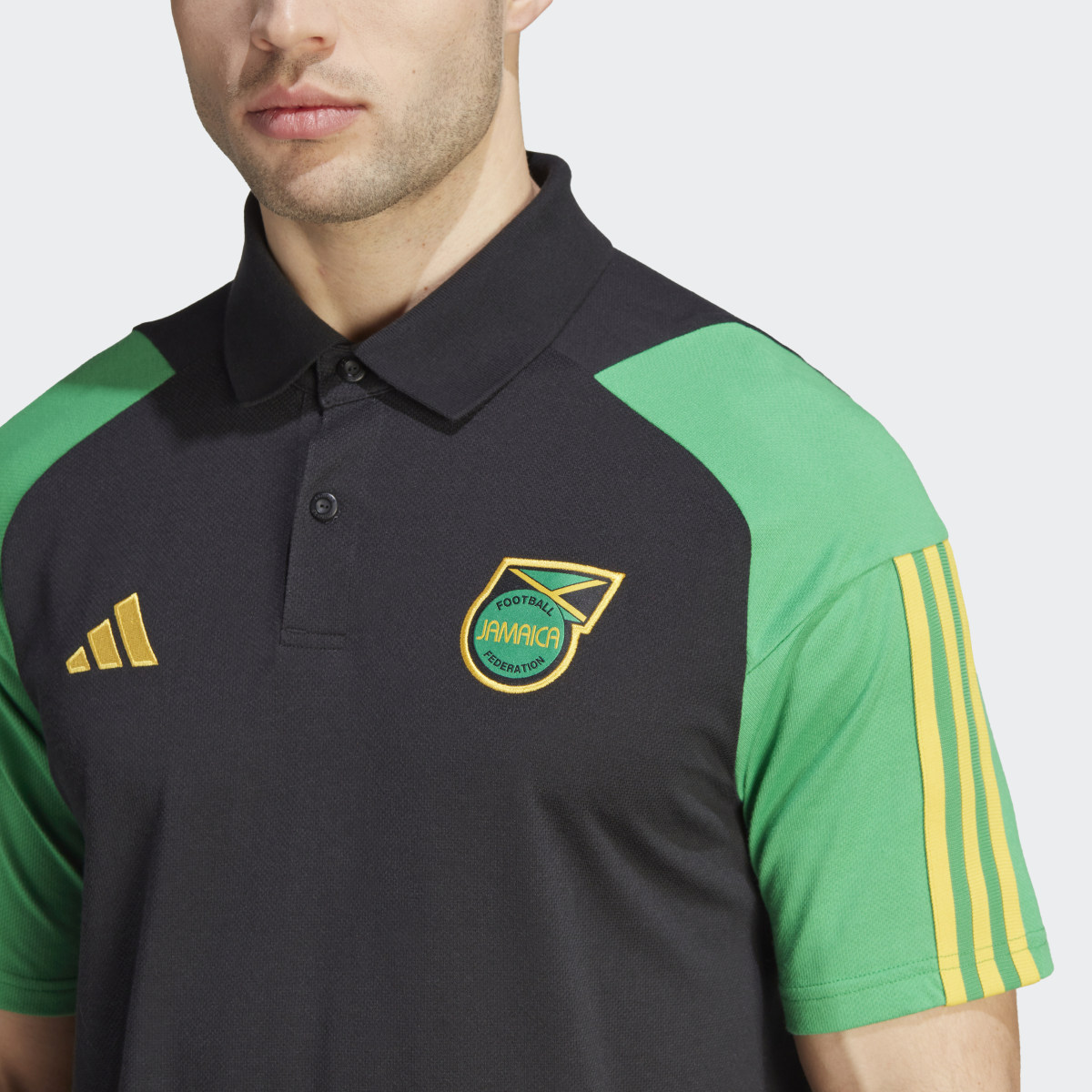 Adidas Jamaica Tiro 23 Cotton Polo Shirt. 6