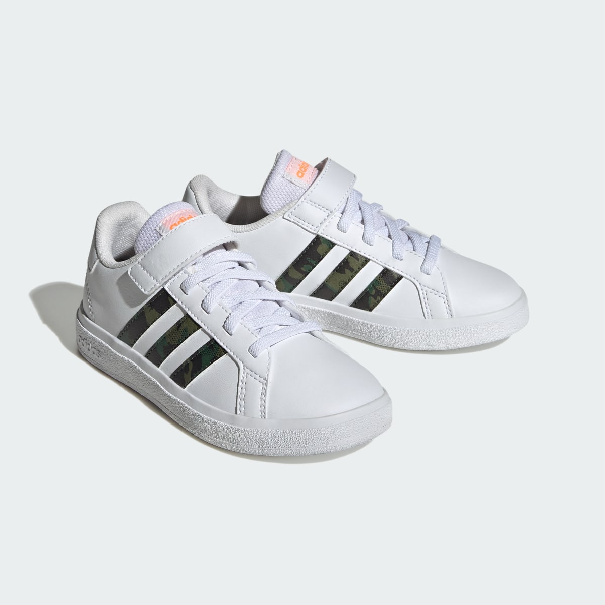 Adidas Scarpe Grand Court Lifestyle Court Elastic Lace and Top Strap. 5