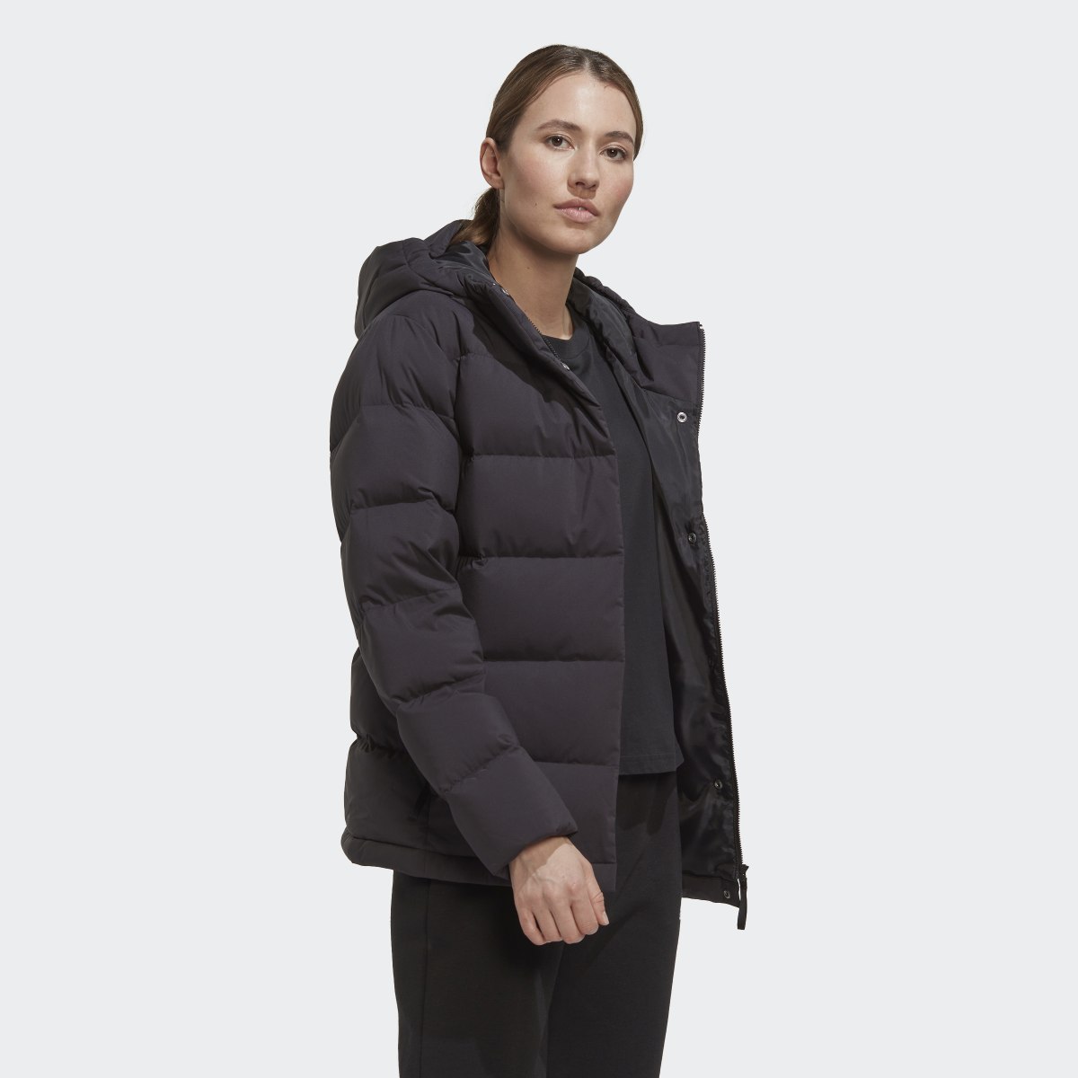 Adidas Helionic Hooded Down Jacket. 4