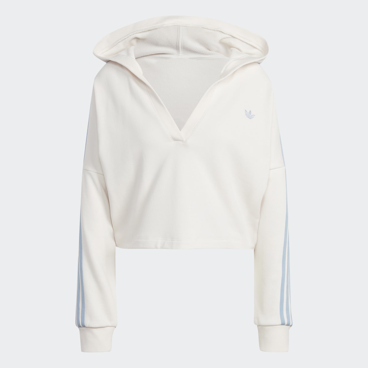 Adidas V-Neck Short Hoodie. 5