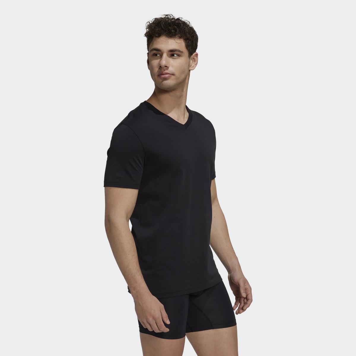 Adidas Active Flex Cotton V-Neck Shirt Underwear. 4