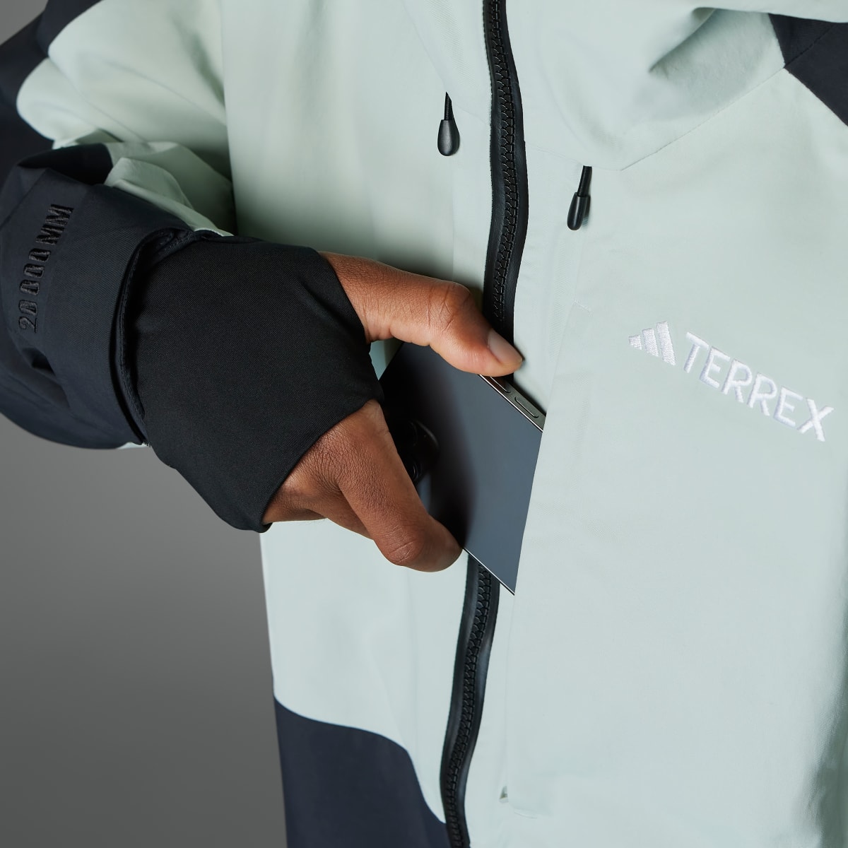 Adidas Terrex Techrock 3-Layer Post Consumer Nylon RAIN.RDY Jacket. 5