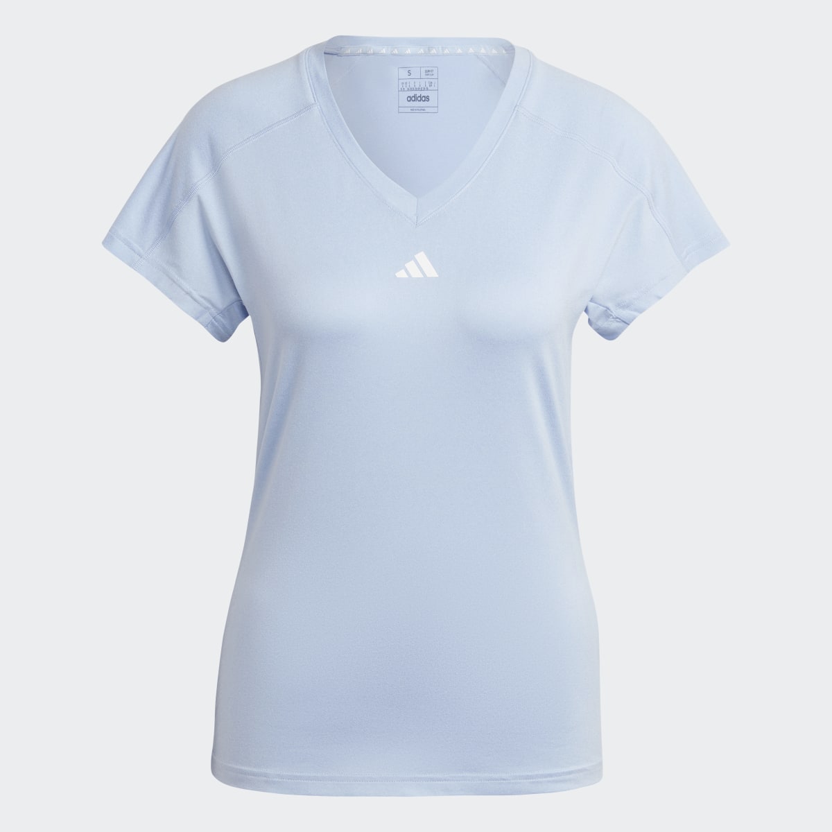 Adidas AEROREADY Train Essentials Minimal Branding V-Neck Tee. 5